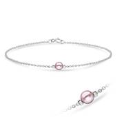 Pink Pearl Silver Bracelet BRS-01
